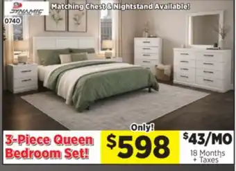 Surplus Furniture White 3-Piece Queen Bedroom Set offer