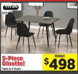 Surplus Furniture 5-Piece Dinette! offer