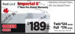 Surplus Furniture Imperial 6 Queen Foam Mattress Set offer