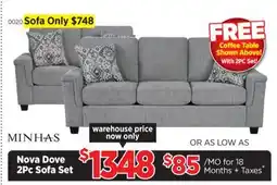 Surplus Furniture Nova Dove Sofa & Loveseat offer