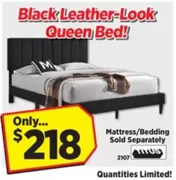Surplus Furniture Black Platform Queen Fabric Bed offer