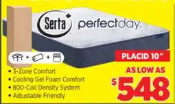 Surplus Furniture Serta Perfect Day Placid Firm 10 Mattress In-A-Box offer