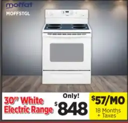 Surplus Furniture 30 White Electric Range w/ Glass Burners offer