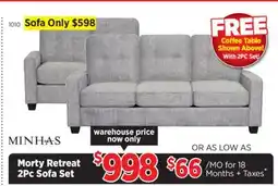 Surplus Furniture Morty Retreat Granite Sofa & Loveseat offer