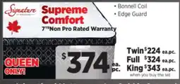 Surplus Furniture Supreme Comfort Queen Mattress Set offer