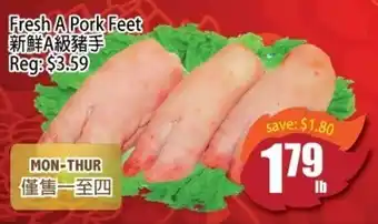 Field Fresh Supermarket Fresh a pork feet offer