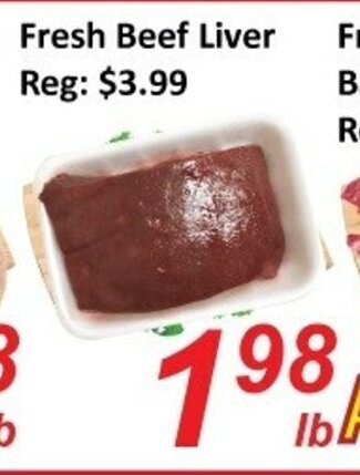 Fresh Win Foodmart Fresh Beef Liver offer