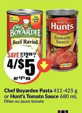 FreshCo Chef Boyardee Pasta offer