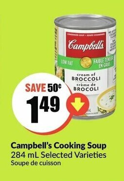 FreshCo Campbell's Cooking Soup offer