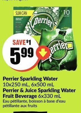FreshCo Perrier Sparkling Water offer