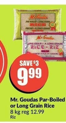 FreshCo Mr. Goudas Par-Boiled or Long Grain Rice offer