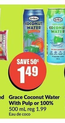 FreshCo Grace Coconut Water offer