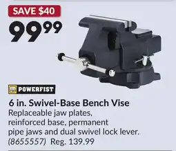 Princess Auto 6 in. Swivel-Base Bench Vise offer