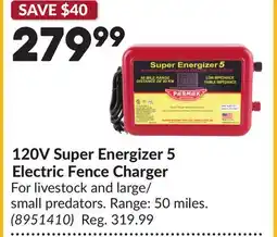 Princess Auto 120V Super Energizer 5 Electric Fence Charger offer