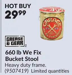Princess Auto 660 lb We Fix Bucket Stool offer