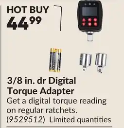 Princess Auto 3/8 in. dr Digital Torque Adapter offer