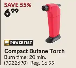 Princess Auto Compact Butane Torch offer