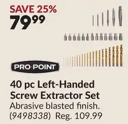Princess Auto 40 pc Left-Handed Screw Extractor Set offer