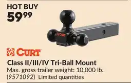 Princess Auto CURT Class II/III/IV Tri-Ball Mount offer