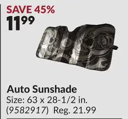 Princess Auto Auto Sunshade offer