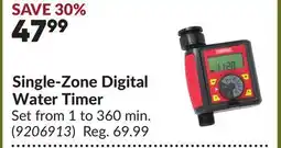 Princess Auto Single-Zone Digital Water Timer offer