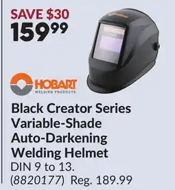 Princess Auto Black Creator Series Variable-Shade Auto-Darkening Welding Helmet offer