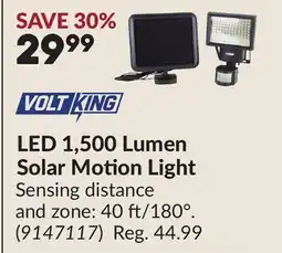Princess Auto LED 1,500 Lumen Solar Motion Light offer