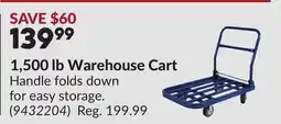 Princess Auto 1,500 lb Warehouse Cart offer