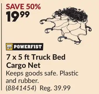 Princess Auto 7 x 5 ftTruck Bed Cargo Net offer