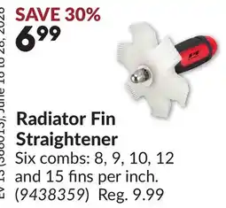 Princess Auto Radiator Fin Straightener offer
