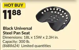 Princess Auto Black Universal Steel Pan Seat offer