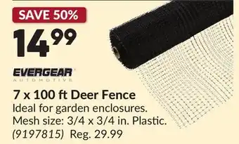 Princess Auto 7 x 100 ft Deer Fence offer