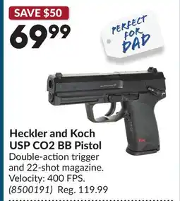 Princess Auto Heckler and Koch USP CO2 BB Pistol offer