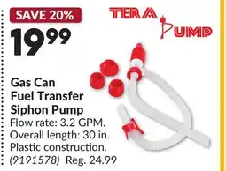 Princess Auto Gas Can Fuel Transfer Siphon Pump offer