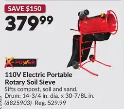 Princess Auto 110V Electric Portable Rotary Soil Sieve offer
