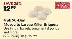 Princess Auto 4 pk 90-Day Mosquito Larvae Killer Briquets offer