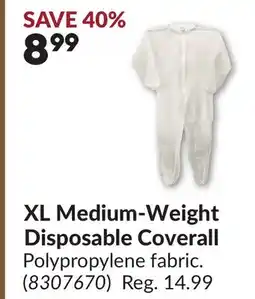 Princess Auto XL Medium-Weight Disposable Coverall offer