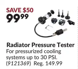 Princess Auto Radiator Pressure Tester offer