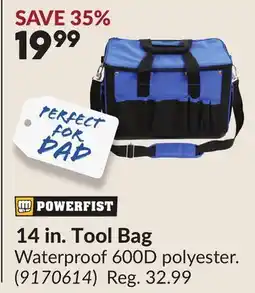 Princess Auto 14 in. Tool Bag offer