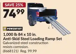 Princess Auto 1,000 lb 84 x 10 in. Anti-Skid Steel Loading Ramp Set offer