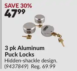 Princess Auto 3 pk Aluminum Puck Locks offer