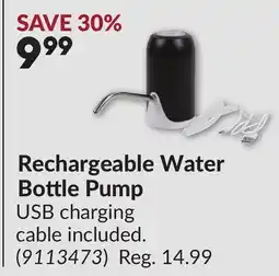 Princess Auto Rechargeable Water Bottle Pump offer