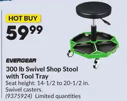 Princess Auto 300 lb Swivel Shop Stool with Tool Tray offer