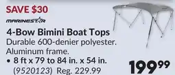 Princess Auto 4-Bow Bimini Boat Tops, 8 ft x 79 to 84 in. x 54 in offer