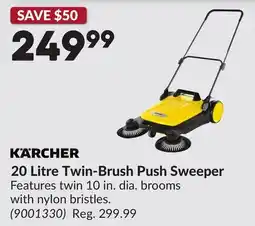 Princess Auto KÄRCHER 20 Litre Twin-Brush Push Sweeper offer
