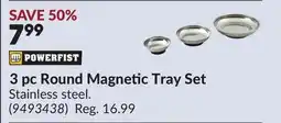 Princess Auto 3 pc Round Magnetic Tray Set offer