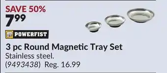 Princess Auto 3 pc Round Magnetic Tray Set offer