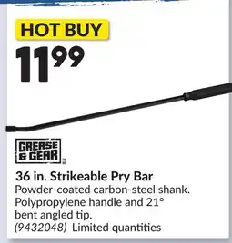 Princess Auto 36 in. Strikeable Pry Bar offer