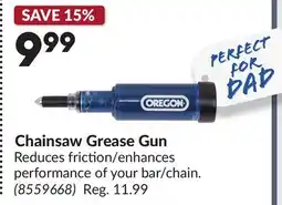 Princess Auto Chainsaw Grease Gun offer