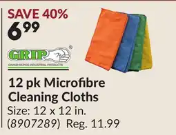 Princess Auto 12 pk Microfibre Cleaning Cloths offer